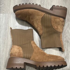 Brown Suede Ankle Boots
